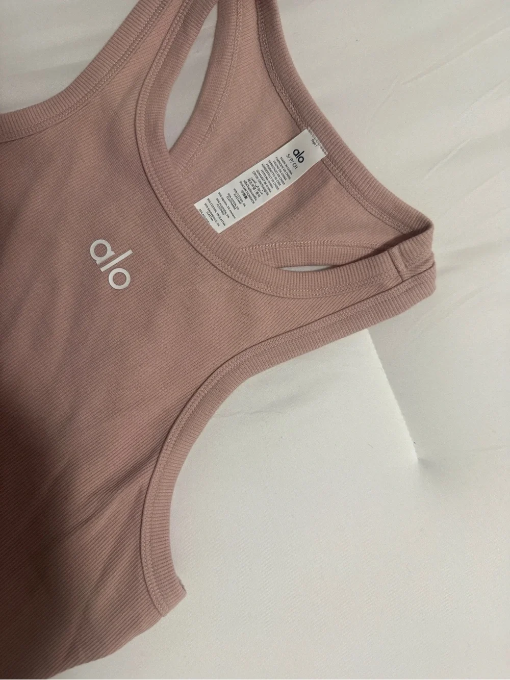 ALO Yoga Aspire Tank Small Pink Quartz